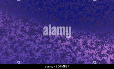 Render of a textured 3D flat surface with a dented texture on curved or wavy steel, illuminated with blue light for use as a texture or wallpaper Stock Photo
