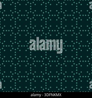 Dots Green Color Seamless Pattern Design Stock Vector