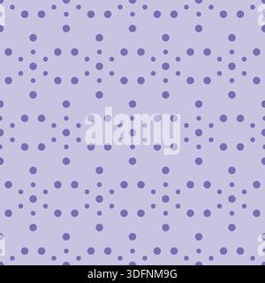 Dots Purple Color Seamless Pattern Design Stock Vector