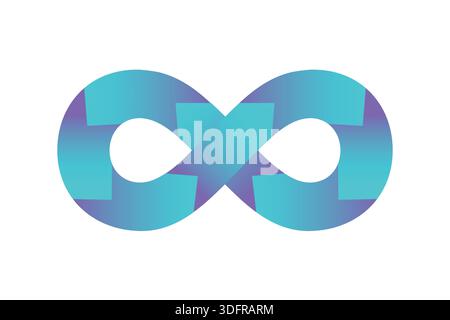 An illustration of the loop infographic presentation. Vector illustration Stock Vector