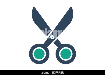 Crafting icon. solid icon style. icon related to cut. creativity elements vector illustration Stock Vector