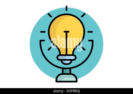 Podcasting icon. colored outline icon style. icon related to vocal creativity. creativity elements vector illustration Stock Vector