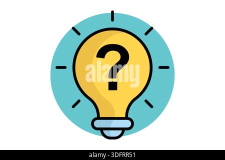 Curiosity icon. colored outline icon style. icon related to research. creativity elements vector illustration Stock Vector