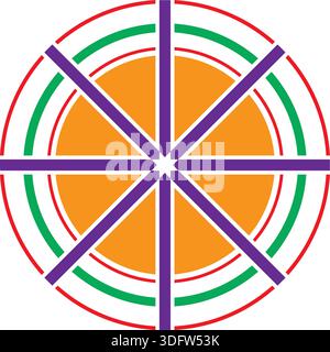 Symbol of peace vector sticker stock illustration logo Stock Vector