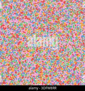 Abstract vector background. Tiny shape size. Multiple repeated inner triangles. Multiple colors style. Repeatable pattern. Classy vector tiles. Stock Vector