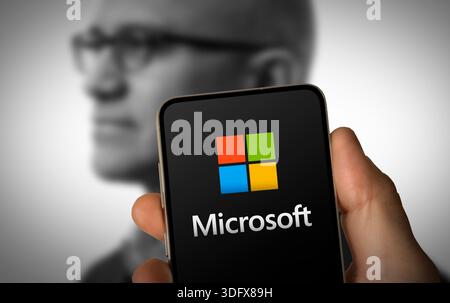 Microsoft company logo Stock Photo