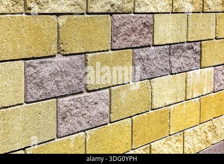 Solid stone wall as creative background texture Stock Photo