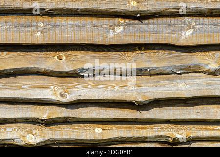 Wooden boards with natural patterns as background texture Stock Photo