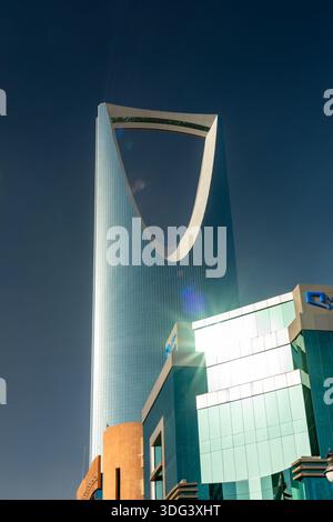 Riyadh, Saudi Arabia - January 1, 2026: Iconic The Kingdom Centre in ...