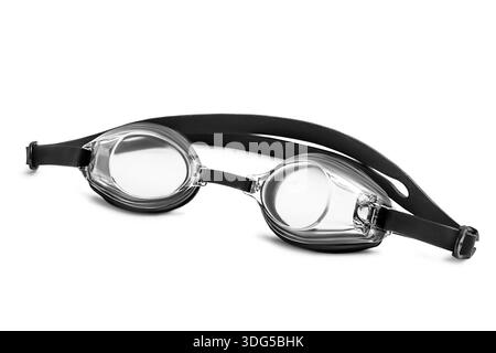 Sport swimming goggles isolated on white background Stock Photo