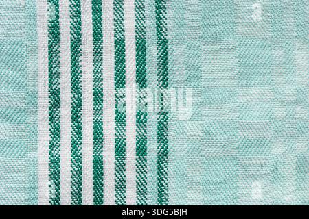 Light blue textured cotton fabric closeup as a background Stock Photo