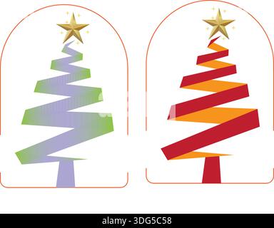 Christmas Simple Artistic Tree Clipart Religious Transparent Clipart Simple Christmas Tree logo Stock Vector