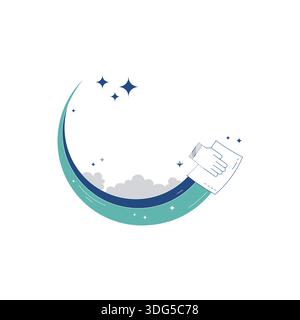 Cleaning logo vector template symbol design Stock Vector