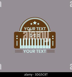Guitar music logo professional logo design Stock Vector