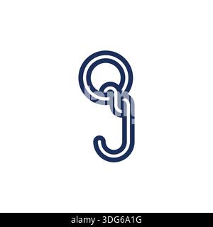 Versatile JQ QJ Monogram Logo for All Industries Stock Vector