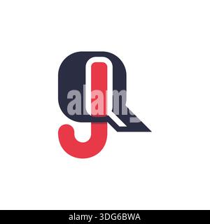 Versatile JQ QJ Monogram Logo for All Industries Stock Vector