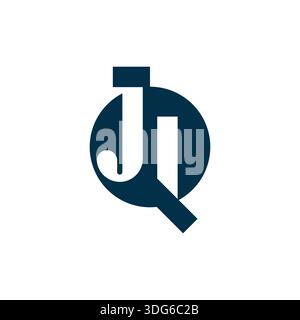 Versatile JQ QJ Monogram Logo for All Industries Stock Vector