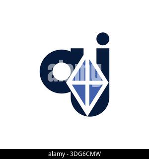 Versatile JQ QJ Monogram Logo for All Industries Stock Vector