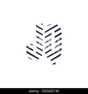 Versatile JQ QJ Monogram Logo for All Industries Stock Vector