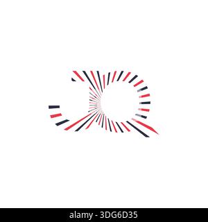 Versatile JQ QJ Monogram Logo for All Industries Stock Vector