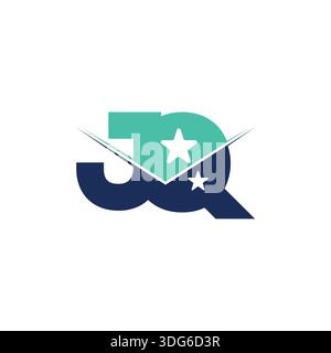 Versatile JQ QJ Monogram Logo for All Industries Stock Vector
