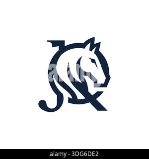 Versatile JQ QJ Monogram Logo for All Industries Stock Vector