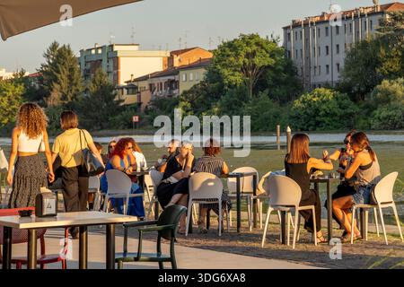 dock, Ferrara, Emilia-Romagna, Italy Stock Photo
