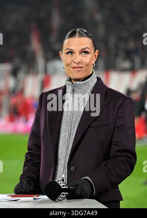 Moderator Laura Wontorra (DAZN) Munich, April 15, 2026, Football, UEFA ...