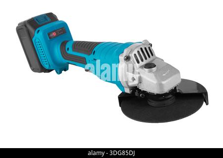 Angle grinder tool isolated on a white background Stock Photo