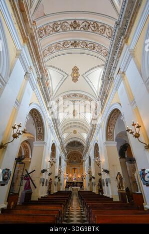 The ornate altar of the Catedral Basilica Menor de San Juan Bautista in ...