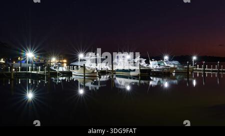 Metung Marina Before Dawn Stock Photo