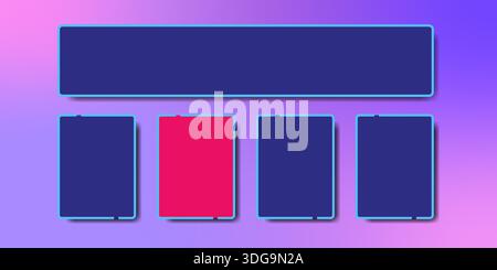 Quiz game show background contest menu design with trivia question ...