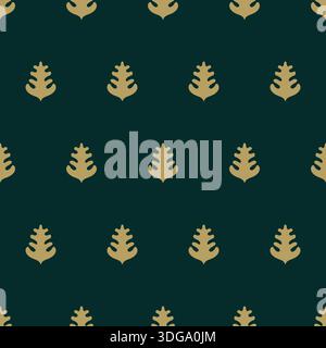 Seamless Pattern with leaves design Stock Vector