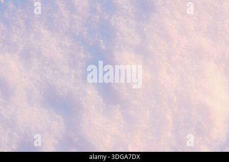 snow texture background, snowflakes close-up, winter background Stock Photo