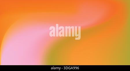 Yellow Abstract Gradient Background with Blurred and Smooth Colorful Effects. Soft waves and light curved lines. Perfect for branding, social media Stock Vector