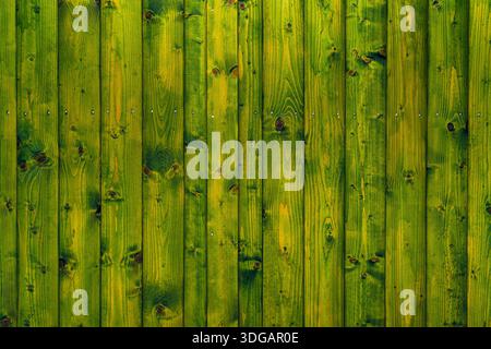 Green Painted Wooden Planks Texture Background Stock Photo