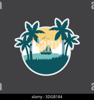 Mountain illustration outdoor adventure Vector graphics for tshirts and other uses Vector illustration logo Stock Vector