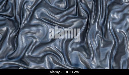 Draped carbon fiber fabric texture background 3d Stock Photo