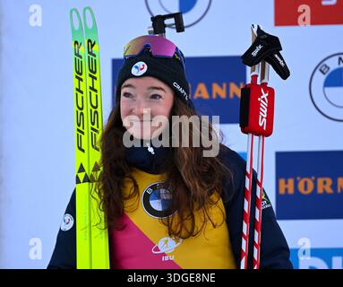 Lou Jeanmonnot, of France, second from right, and Julia Simon, of ...