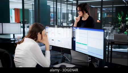 Confused Team In Office Upset Over Budget Crisis And Tax Stock Photo