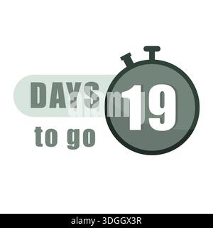 Stopwatch timer illustration. Numerical nine 9. Professionalized chronometer Vector. Urgent deadline chronometers. Stock Vector