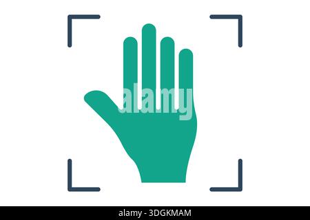 Handmade icon. solid icon style. icon related to artisanal work. creativity elements vector illustration Stock Vector