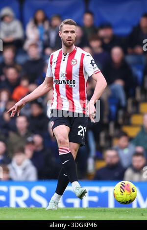 London, UK. 17th Jan, 2026. Kristoffer Ajer of Brentford during