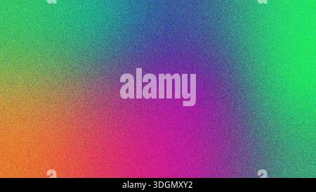 4K Retro grainy abstract background with colorful wave pattern. Stock Photo