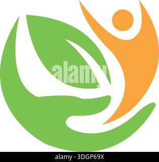Leaf ecology nature Logo Template Stock Vector