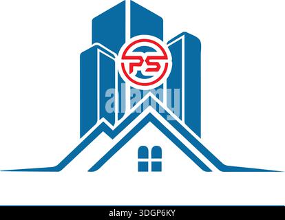 set of building architecture logo design vector illustration Stock Vector