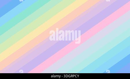 Pastel diagonal stripes blending smoothly vector. Abstract minimalist background with soft color gradients and elegant linear transitions. Stock Vector