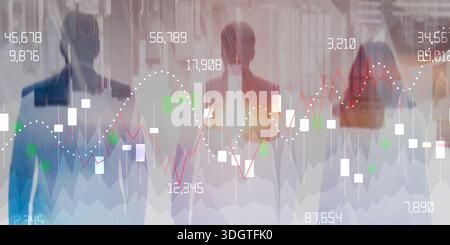 Abstract futuristic data processing visualization with glowing nodes and connections. Stock Photo