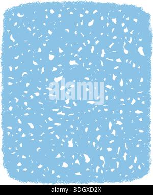 Crayon Scribble Rectangle Frame Background Stock Vector