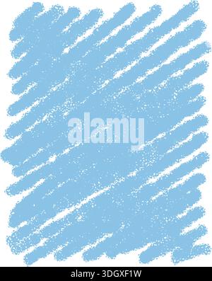 Blue Chalk Handdrawn Rectangle Frame Sketch Stock Vector
